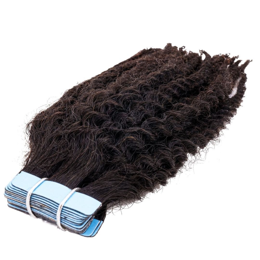Afro Kinky Coily Tape-In Extensions.