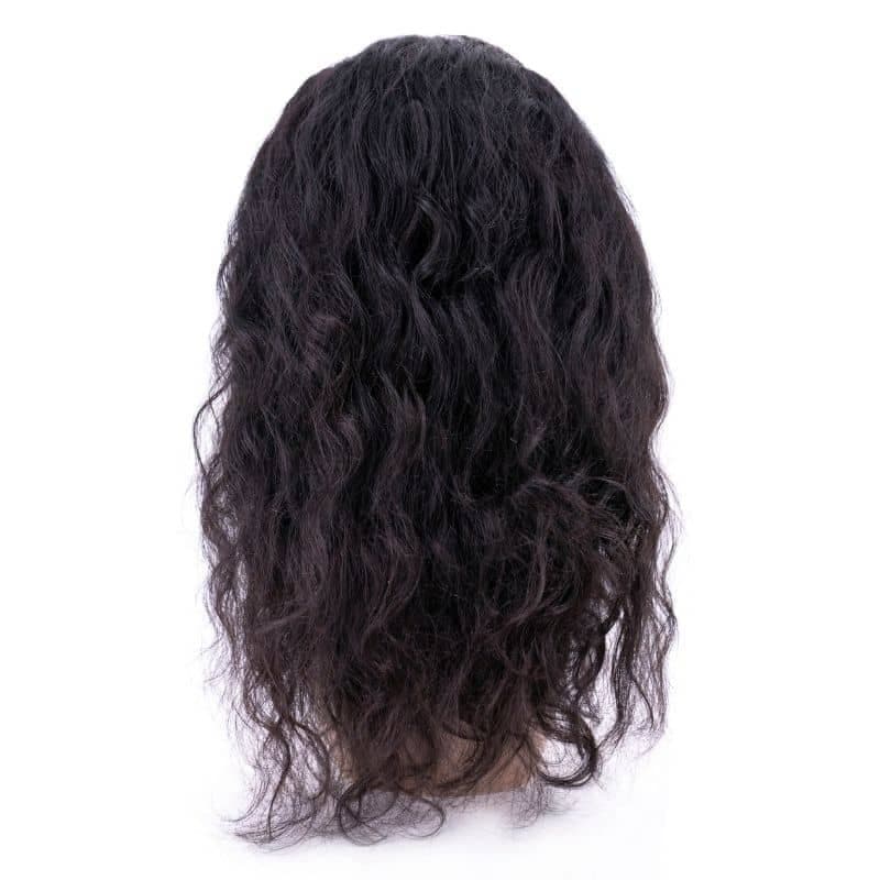 Raw Indian Curly Transparent Lace Front Wig.