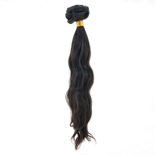 Indian Curly Natural Black Clip-in Extensions.